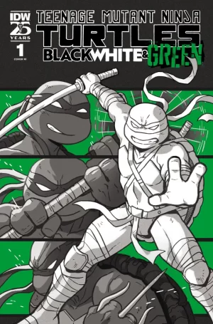 Teenage Mutant Ninja Turtles Black White & Green #1 (Cover C - 10 Copy Ganucheau)