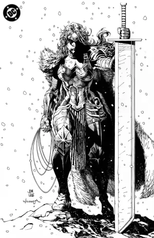 Absolute Wonder Woman #1 (Cover H - Inc 1:100 Jim Lee Black & White Card Stock Variant)