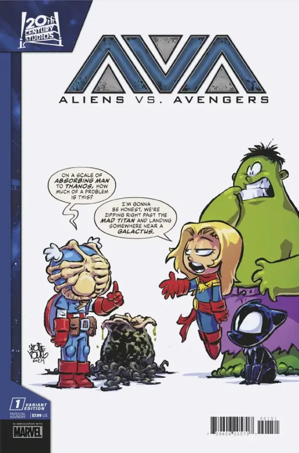 Alien vs Avengers #1 (Skottie Young Variant)