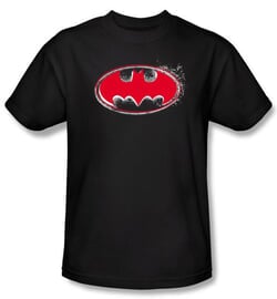 Batman Kids T-Shirt - Hardcore Noir Bat Logo Youth Black Tee