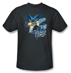 Batman Kids T-Shirt - In To Night Youth Charcoal Tee