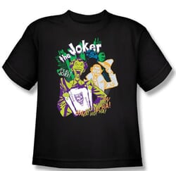 Batman Kids T-Shirt - It's All A Joke Youth Black Tee