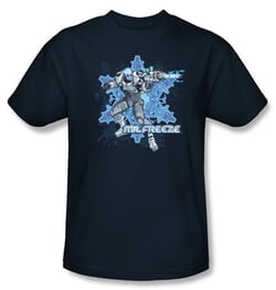 Batman Kids T-Shirt - Mr Freeze Youth Navy Tee