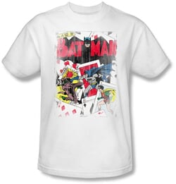 Batman Kids T-Shirt - Number 11 Distressed Youth White Tee