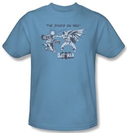 Batman Kids T-Shirt - The Joke's On You Youth Carolina Blue Tee