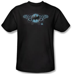 Batman Kids T-Shirt - Two Gargoyles Logo Youth Black Tee