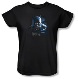 Batman Ladies T-Shirt - Don't Mess With The Bat Black Tee