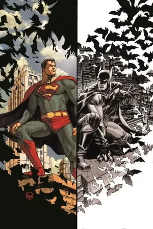 Batman Superman Worlds Finest #25 (Cover D - Dave Johnson Card Stock Variant)