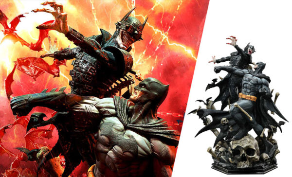 Batman vs Batman Who Laughs (Deluxe Bonus Version) DC Comics Quarter Scale Statue