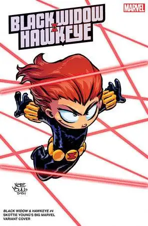 Black Widow and Hawkeye #4 (Skottie Young Big Marvel Variant)