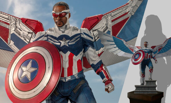 Captain America Sam Wilson (Open Wings Version) Marvel Statues