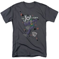 Clearance - Kids Batman ALWAYS A JOKER T-shirt - Charcoal Gray