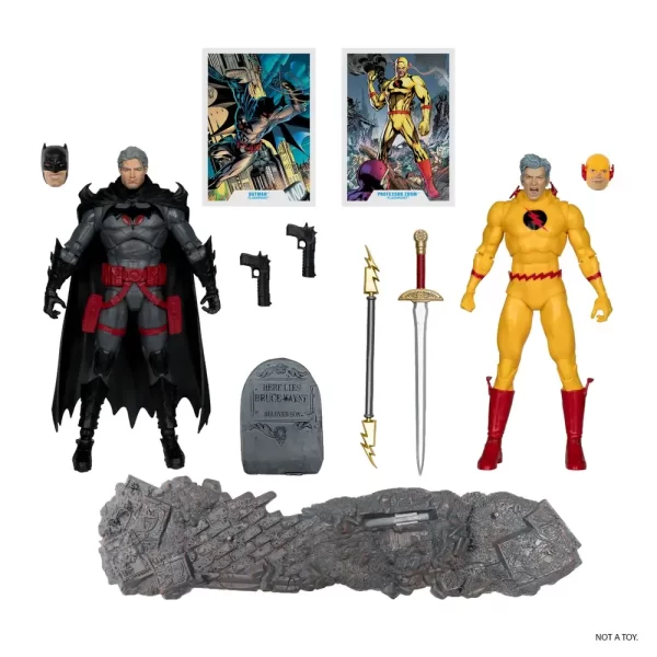 DC Collector 7in Thomas Wayne Batman & Zoom Action Figure 2pk