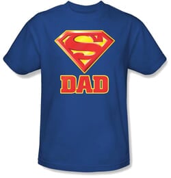 Dad T-shirt - Super Dad Superman Logo Father Adult Tee