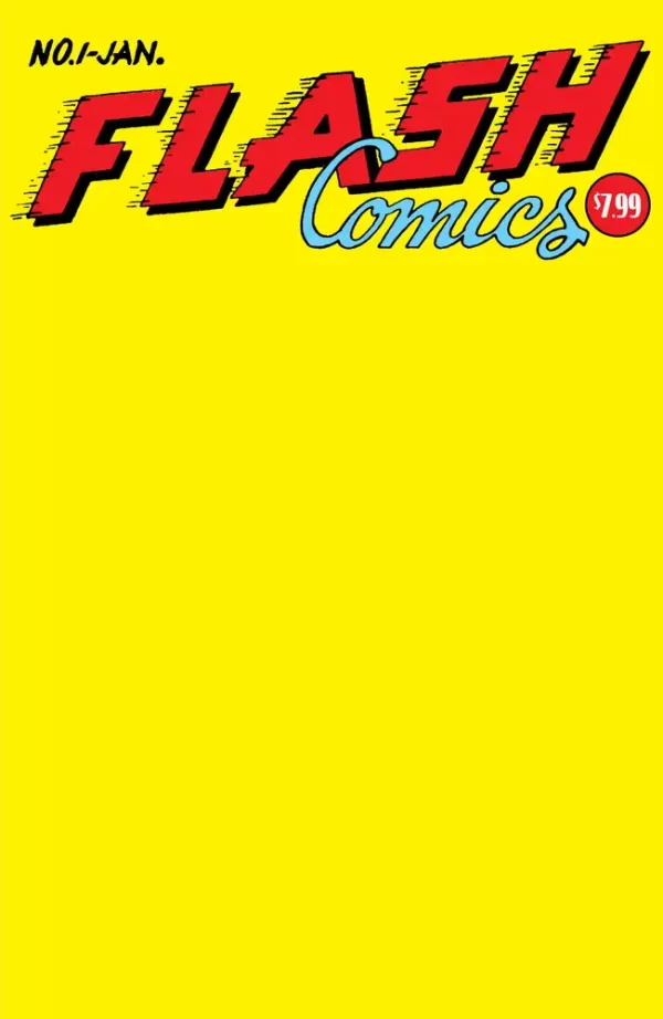 Flash Comics #1 (Facsimile Edition (Cover C - Blank Variant))