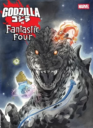 Godzilla vs Fantastic Four #1 (Peach Momoko Variant)