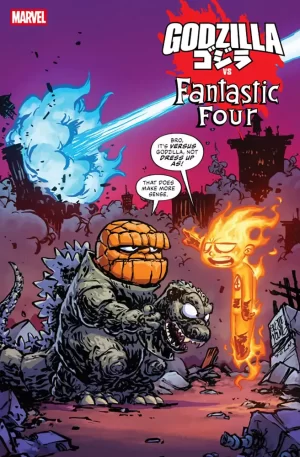 Godzilla vs Fantastic Four #1 (Skottie Young Variant)