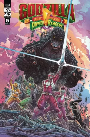 Godzilla vs Mighty Morphin Power Rangers II #5 (Cover C - 10 Copy Stokoe)