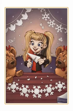 Harley Quinn #46 (Cover D - Chrissie Zullo DC Winter Wonderland Card Stock Variant)