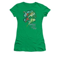 Harley Quinn Shirt Juniors Harley And Ivy Kelly Green T-Shirt