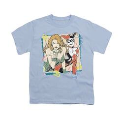 Harley Quinn Shirt Kids Harley And Ivy Light Blue T-Shirt