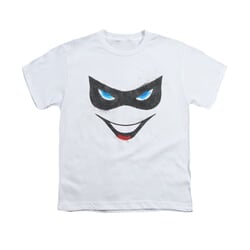 Harley Quinn Shirt Kids Mask White T-Shirt