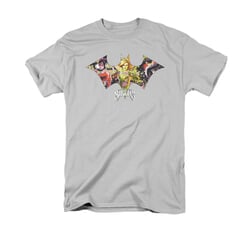 Harley Quinn Shirt Sirens Bat Symbol Silver T-Shirt