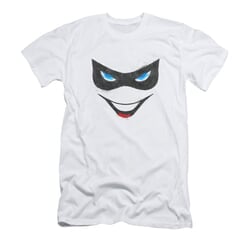 Harley Quinn Shirt Slim Fit Mask White T-Shirt