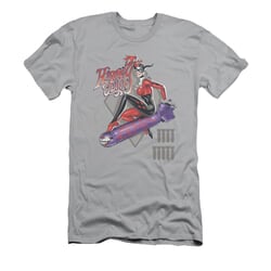 Harley Quinn Shirt Slim Fit The Bomb Silver T-Shirt