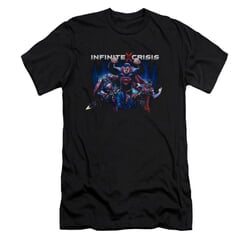 Infinite Crisis Shirt Slim Fit Superman Black T-Shirt