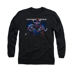 Infinite Crisis Shirt Superman Long Sleeve Black Tee T-Shirt