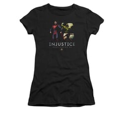 Injustice Gods Among Us Shirt Juniors Supermans Revenge Black T-Shirt