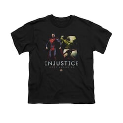 Injustice Gods Among Us Shirt Kids Supermans Revenge Black T-Shirt