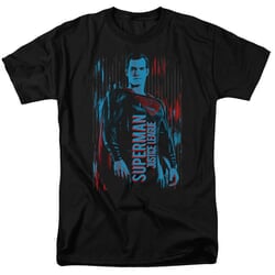 Justice League Movie Shirt Superman Black T-Shirt