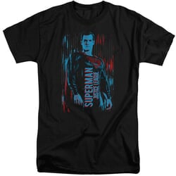 Justice League Movie Shirt Superman Black Tall T-Shirt