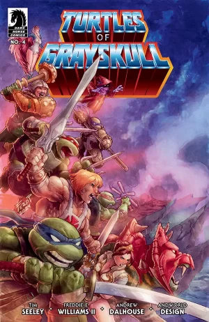 Masters of the Universe/TMNT Crossover: Turtles of Grayskull #4 (Michel Fiffe Variant Cover)