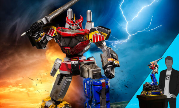 Megazord (Battle Damaged Version) Mighty Morphin Power Rangers Statues