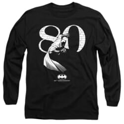 Mens BATMAN 80th Anniversary Long Sleeve T-shirt