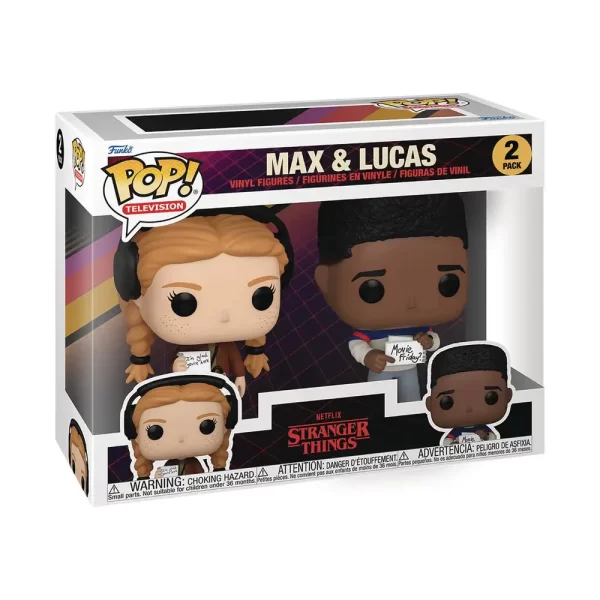 POP TV Stranger Things S4 Max and Lucas 2pk Vin Figure