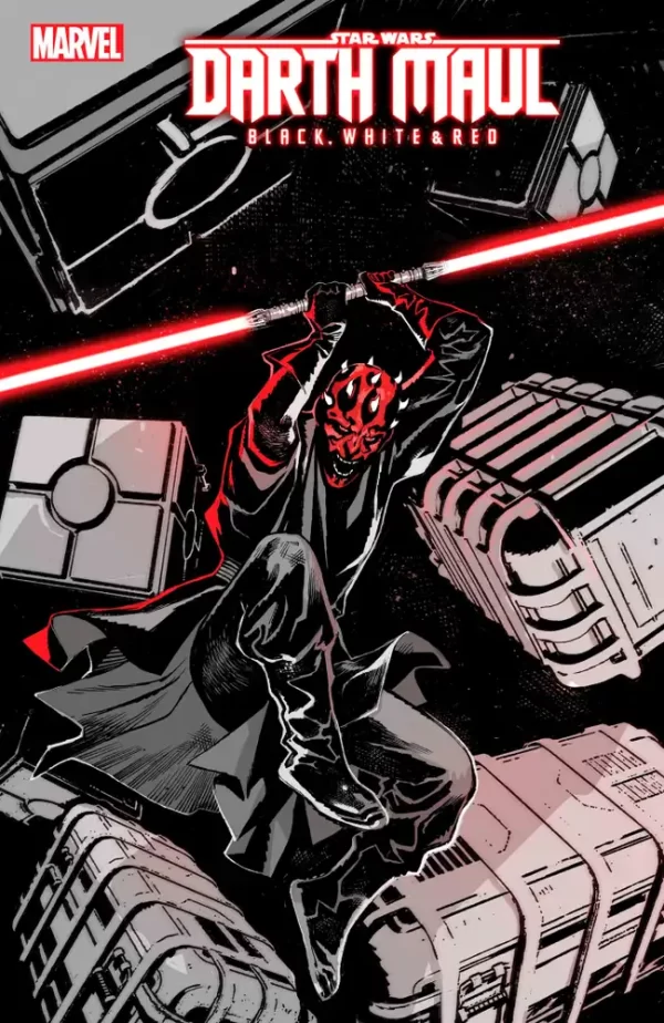 Star Wars Darth Maul B&W Red #3