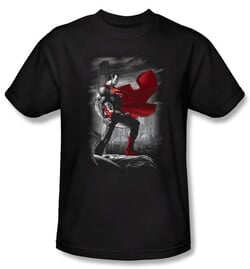 Superman Kids T-shirt DC Comics Metropolis Guardian Black Tee Youth