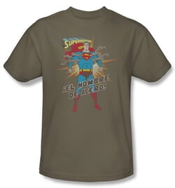 Superman Kids T-shirt El Hombre Del Acero Spanish Superhero Tee Youth