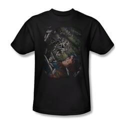 Superman Shirt Battle Black T-Shirt