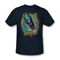 Superman Shirt Break Through Navy T-Shirt