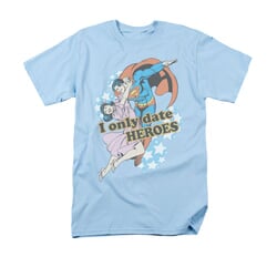 Superman Shirt Date Heroes Light Blue T-Shirt