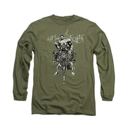 Superman Shirt Gothic Last Son Long Sleeve Olive Tee T-Shirt