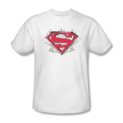 Superman Shirt Hastily Drawn White T-Shirt