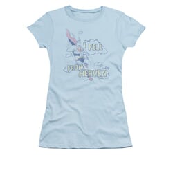 Superman Shirt Juniors I Fell Light Blue T-Shirt