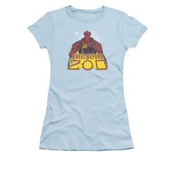 Superman Shirt Juniors Kneel Before Light Blue T-Shirt