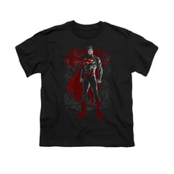 Superman Shirt Kids Aftermath Black T-Shirt